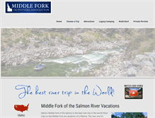 Tablet Screenshot of idahosmiddlefork.com